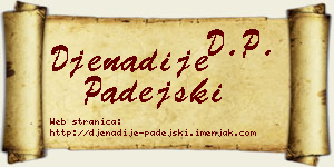 Đenadije Padejski vizit kartica